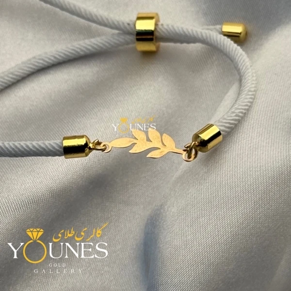 دستبند گندم مینیمال طلا لیزری